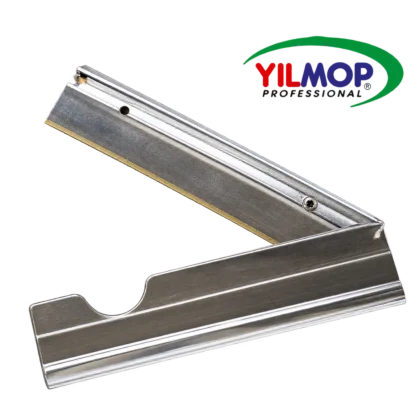 Yılmop YM-441 metal cam kazıma aparatı, gümüş renkli metal gövde ve bıçak yuvası