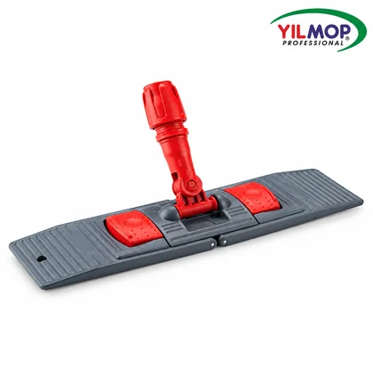 Yılmop YM-167 Nemli Mop Paleti 40 cm, kırmızı bağlantılı gri katlanır palet