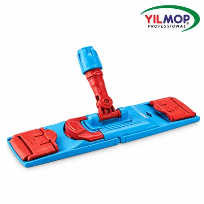 Yılmop YM-180 Nemli Mop Paleti – KULAKLI – EXTRA 40 cm, kırmızı bağlantılı mavi kulaklı palet