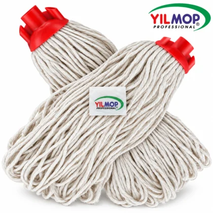 Yılmop YM-304 kapalı uçlu lüks ipli vidalı mop, kırmızı bağlantılı ürün görünümleri