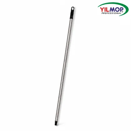 Yılmop YM-354 Vidalı Metal Kalın Sap – EXTRA 130 cm, siyah uçlu metal temizlik sapı